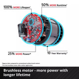 EINHELL Professional Accu Klopboor-/Schroefmachine TP-CD 18/70 Li-i BL+70 (2+3Ah) klopboorschroevendraaier Rood/zwart, Incl. 2.0 Ah + 3.0 Ah Power X-Change accu en lader, 70-delige bit-/booraccessoireset, E-Case S-F