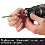 EINHELL Professional Accu Klopboor-/Schroefmachine TP-CD 18/70 Li-i BL+70 (2+3Ah) klopboorschroevendraaier Rood/zwart, Incl. 2.0 Ah + 3.0 Ah Power X-Change accu en lader, 70-delige bit-/booraccessoireset, E-Case S-F