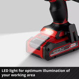 EINHELL Professional Accu Klopboor-/Schroefmachine TP-CD 18/70 Li-i BL+70 (2+3Ah) klopboorschroevendraaier Rood/zwart, Incl. 2.0 Ah + 3.0 Ah Power X-Change accu en lader, 70-delige bit-/booraccessoireset, E-Case S-F