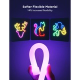 Govee Neon Rope Light 2 ledstrip Wit, 4 meter, 2,4GHz wifi, Bluetooth