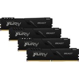 Kingston FURY Beast 128 GB DDR4-3200 (4x 32 GB) werkgeheugen Zwart, KF432C16BBK4/128, XMP 2.0