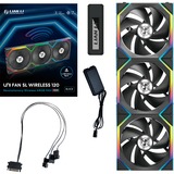 Lian Li UNI FAN SL120 Wireless RGB case fans Zwart, 3 stuks, 120 x 124.5 x 28 mm, PWM