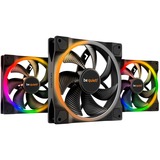 be quiet! Light Wings PWM 140 mm Triple Pack case fan Zwart, 3 stuks, 4-pin PWM fan-connector