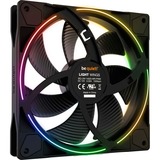 be quiet! Light Wings PWM RGB case fans Zwart, 3 stuks, 140 x 140 x 25 mm