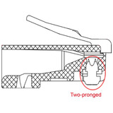 goobay RJ45 Plug, CAT 5e STP stekker Grijs, 10 stuks
