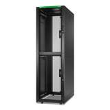 APC NetShelter SX AR3200B2, Colocation, 2 x 20U server rack Zwart/groen, 600B x 1070D mm, met zijpanelen