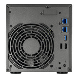 Asustor Lockerstor 4 Gen2+ AS6704T v2 nas Zwart, 2x 5G LAN, HDMI, USB