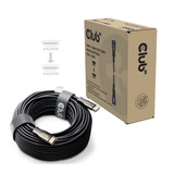 Club 3D HDMI hybride AOC kabel Zwart, 50 meter