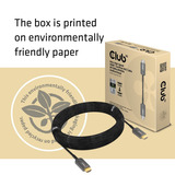 Club 3D Ultra High Speed AOC HDMI 2.1 gecertificeerde unidirectioneel kabel male-male Zwart, 15 meter, 4K 120Hz, 8K 60Hz, 48 Gbps