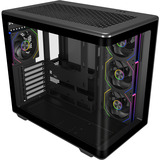 Cooler Master Elite 600 ARGB  midi tower behuizing Zwart | 2x USB-A | 1x USB-C | RGB | Window