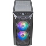 Cooler Master MasterBox TD300 Mesh mini tower behuizing Zwart | 2x USB-A | RGB | Tempered Glass