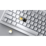 Ducky One X Wireless, toetsenbord Wit, US lay-out, Ducky Inductive, Hot-swappable, PBT, 2.4 GHz | Bluetooth | USB-C