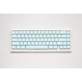 Ducky ProjectD Tinker 65 - POM Edition met QMK/VIA, toetsenbord Lichtblauw/wit, US lay-out, Kailh Box Cream Pro, RGB led, Double-shot PBT, Hot-swappable POM, Gasket mount, 65%