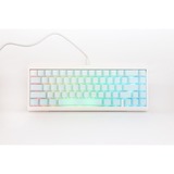 Ducky ProjectD Tinker 65 - POM Edition met QMK/VIA, toetsenbord Lichtblauw/wit, US lay-out, Kailh Box Cream Pro, RGB led, Double-shot PBT, Hot-swappable POM, Gasket mount, 65%