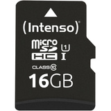 Intenso UHS-I Performance microSDXC 16 GB  geheugenkaart Zwart, Incl. SD adapter, UHS-I U1, Class 10