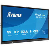 iiyama ProLite TE5513A-B3AG 54.6" 4K UHD touchscreen monitor Zwart, HDMI, DisplayPort, USB-C, Audio, LAN, WiFi-6E, BT 5.0, Android, Touch