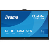 iiyama ProLite TE5513A-B3AG 54.6" 4K Ultra HD touchscreen monitor Zwart, 1x DisplayPort, 2x HDMI, 3x USB-C, 5x USB-A, 2x RJ-45, WiFi-6E, BT 5.0, Android