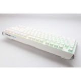 Ducky One 3 Classic Pure White TKL RGB mechanisch toetsenbord Wit, US lay-out (QWERTY), Cherry MX Red, 80% (TKL)	, RGB leds, Double-shot PBT, Hot-swappable, QUACK Mechanics