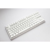 Ducky One 3 Classic Pure White TKL RGB mechanisch toetsenbord Wit, US lay-out (QWERTY), Cherry MX Red, 80% (TKL)	, RGB leds, Double-shot PBT, Hot-swappable, QUACK Mechanics