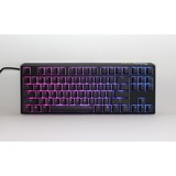 Ducky One 3 Classic TKL, toetsenbord Zwart/wit, US lay-out, Cherry MX Blue, RGB led, Double-shot PBT, Hot-swappable, QUACK Mechanics, 80%