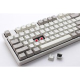Ducky Origin Vintage mechanisch toetsenbord Grijs, US lay-out (QWERTY), Cherry MX Red, 100%, hot swap, PBT Double-Shot Keycaps