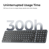 Keychron B4 Pro-K8 toetsenbord Wit, US lay-out (QWERTY), Scissor switches, 96%, ABS keycaps, 2.4 GHz | Bluetooth | USB