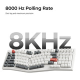Keychron Q13 Ultra-M3 8K Wireless Custom Mechanical Keyboard Zwart, US lay-out (QWERTY), Keychron Silk POM Brown, 96%, RGB, Hot swap, 8K, 2.4 GHz | Bluetooth 5.2 | USB-C
