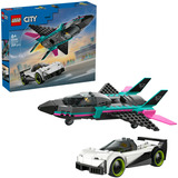 LEGO LEGO City Jet vs. Car6 Constructiespeelgoed 