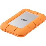 LaCie Rugged Mini 4 TB externe SSD Oranje/zilver, USB-C 3.2 Gen 2x2 (20 Gbit/s)