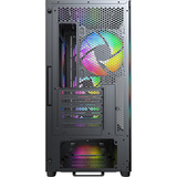 Montech X5M midi tower behuizing Zwart | 2x USB-A | 1x USB-C | RGB | Tempered Glass