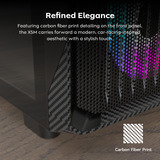 Montech X5M midi tower behuizing Zwart | 2x USB-A | 1x USB-C | RGB | Tempered Glass