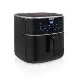 Princess 182254 Digitale Airfryer 8L heteluchtfriteuse Zwart, 8 liter | hetelucht | verstelbaar Airfryerrek | BPA-vrij