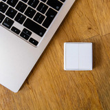 Shelly BLU Wall Switch 4 (Stand Alone) schakelaar Wit, Bluetooth 4.2