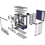 Thermaltake View 600 TG Future Dusk big tower behuizing Paars/zwart | 2x USB-A | 1x USB-C | Tempered Glass