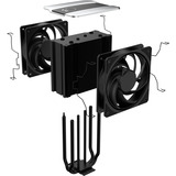 Cooler Master V4 Alpha 3DHP Black CPU-koeler Zwart