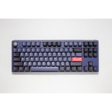 Ducky One 3 Cosmic Blue TKL, toetsenbord Donkerblauw, US lay-out, Cherry MX Red, RGB led, Double-shot PBT, Hot-swappable, QUACK Mechanics, 80%