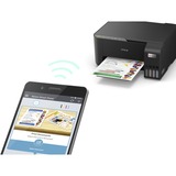 Epson EcoTank ET-2860 A4 multifunctionele Wi-Fi-printer met inkttank all-in-one inkjetprinter Zwart, Scannen, Kopiëren, inclusief tot 3 jaar inkt