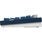 Montech Mkey Pro Freedom, toetsenbord Donkerblauw/wit, US lay-out, Gateron G Pro Yellow, 75%, Hot-swappable, RGB, Double-Shot PBT, USB-C / 2.4 GHz / Bluetooth 5.2