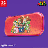 PowerA Dunne beschermhoes voor Nintendo Switch 2 - Mario en vrienden tas Lichtrood