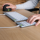 R-Go Tools Break ergonomisch toetsenbord Numpad Wit, USB-C