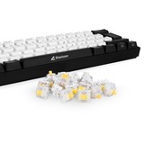 Sharkoon Gateron Cap V2 Milky-Yellow Switch-Set keyboard switches Geel/transparant, 35 stuks