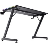 Trust GXT 709 Luminus RGB-gamingbureau gaming desk Zwart