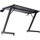 Trust GXT 709 Luminus RGB-gamingbureau gaming desk Zwart