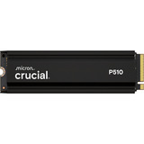 Crucial P510 met heatsink SSD Zwart, PCIe 5.0 x4, NVMe, M.2 2280