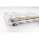 Ducky One 3 Aura White RGB mechanisch toetsenbord Wit, US lay-out (QWERTY), Cherry MX Red, 100%, ABS Double Shot, hot swap