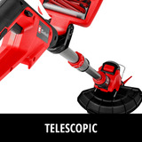EINHELL GE-CT 18/25 Li-Solo Accu Grastrimmer Rood/zwart, Accu en oplader niet inbegrepen