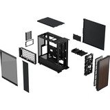 Fractal Design North midi tower behuizing Zwart | 2x USB-A | 1x USB-C | Tempered Glass