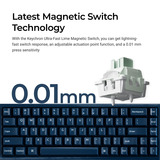 Keychron Q16 HE 8K Magnetic Switch Keyboard Lichtgroen, US lay-out (QWERTY), Keychron Ultra-Fast Lime, 65%, RGB, Hot swap, 8K