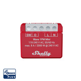Shelly Wave 1PM Mini LR (EU) relais Rood, Z-Wave