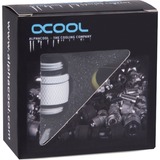Alphacool Eiszapfen Dubbele nippel draaibaar wh verbinding Wit